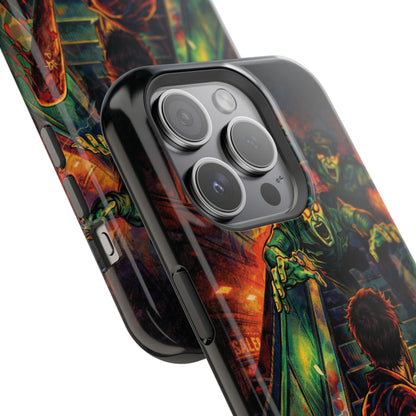 Horror Zombie Escalator Phone Case - Impact Resistant Protective Cover