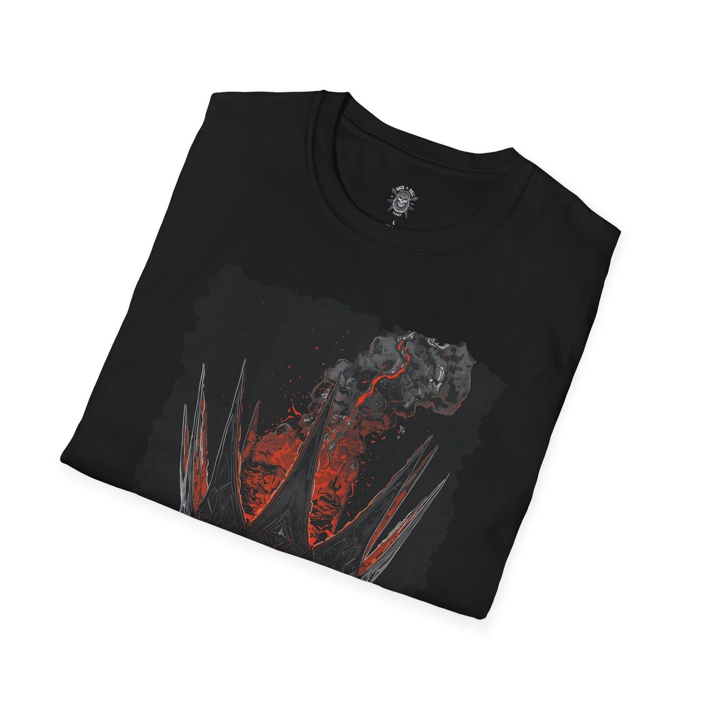 The Crown of Ashes Metal Tee — 80s Heavy-Metal Crown Graphic T-Shirt