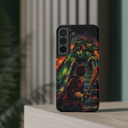 Horror Zombie Escalator Phone Case - Impact Resistant Protective Cover