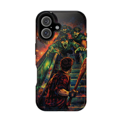 Horror Zombie Escalator Phone Case - Impact Resistant Protective Cover