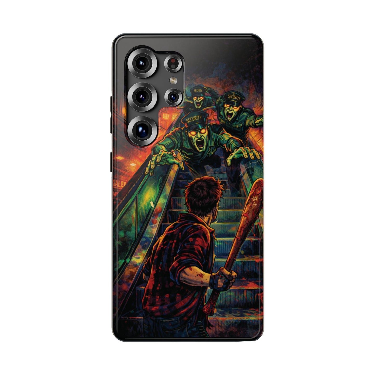 Horror Zombie Escalator Phone Case - Impact Resistant Protective Cover