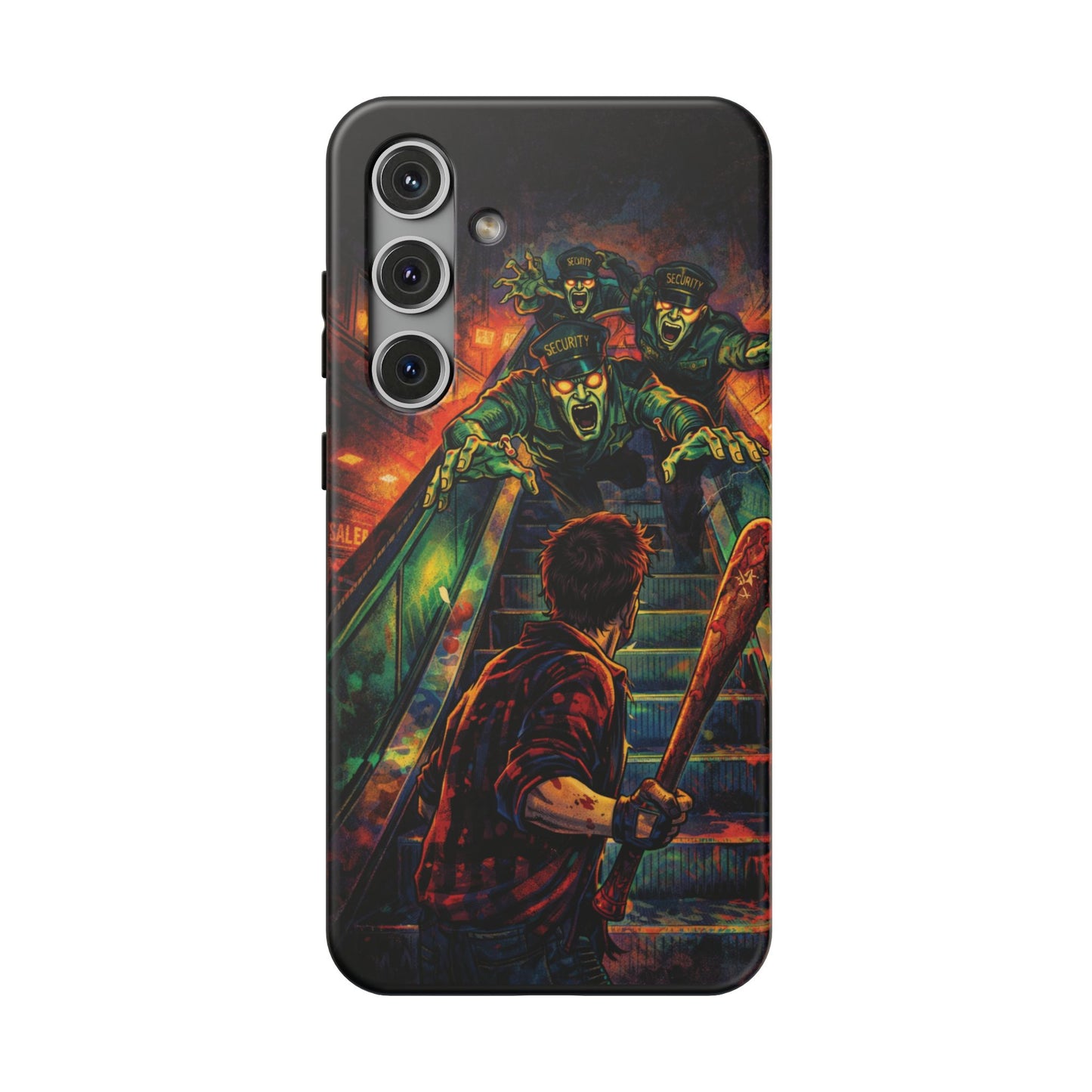Horror Zombie Escalator Phone Case - Impact Resistant Protective Cover