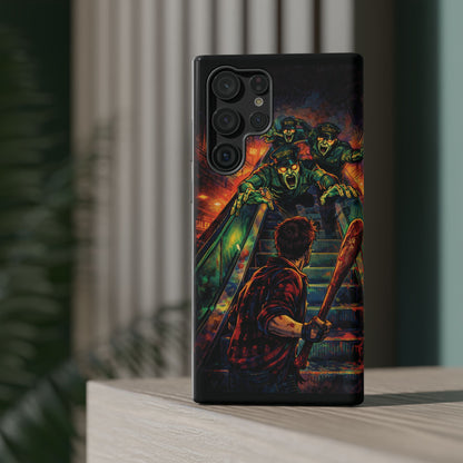 Horror Zombie Escalator Phone Case - Impact Resistant Protective Cover