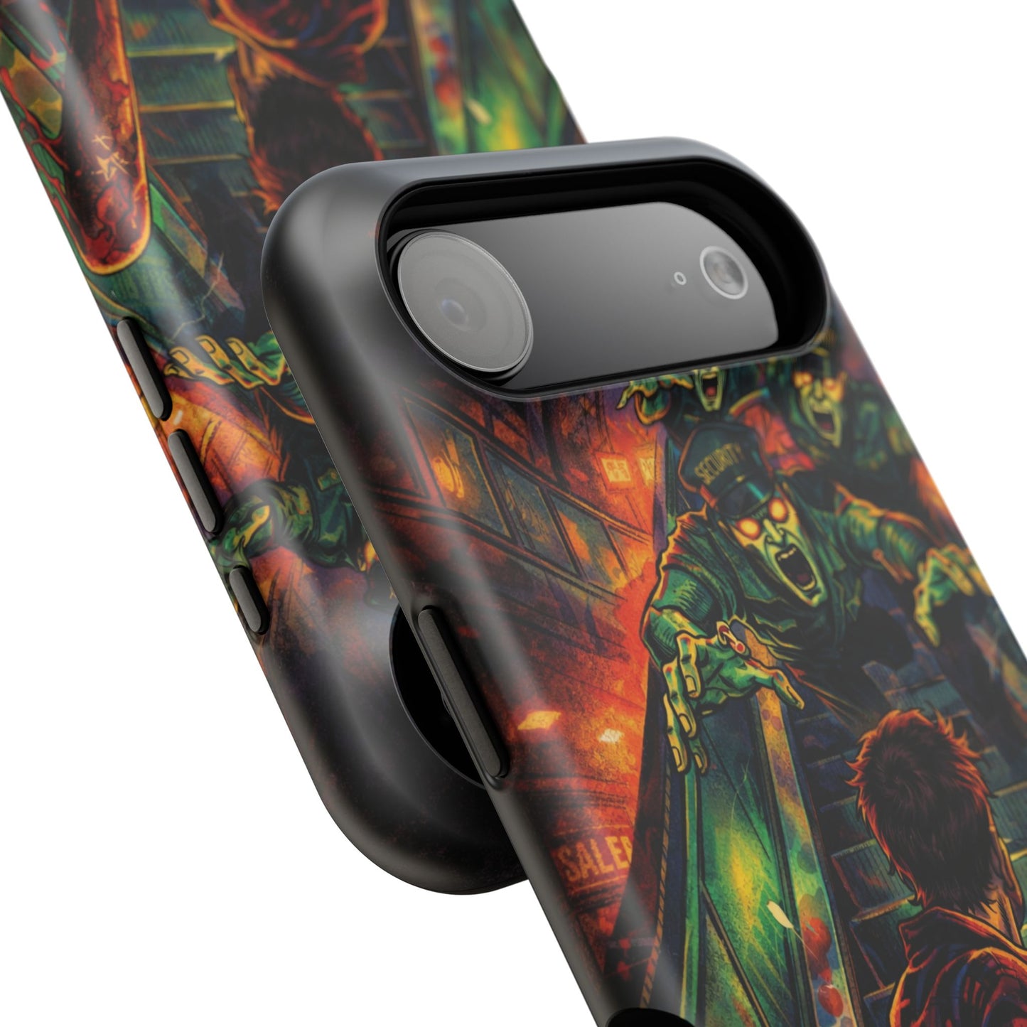 Horror Zombie Escalator Phone Case - Impact Resistant Protective Cover