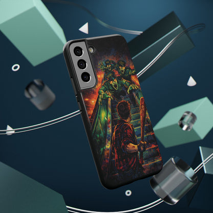 Horror Zombie Escalator Phone Case - Impact Resistant Protective Cover