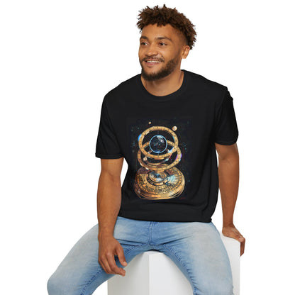 Astral Compass T-Shirt - Retro 80s Cosmic Artifact Tee