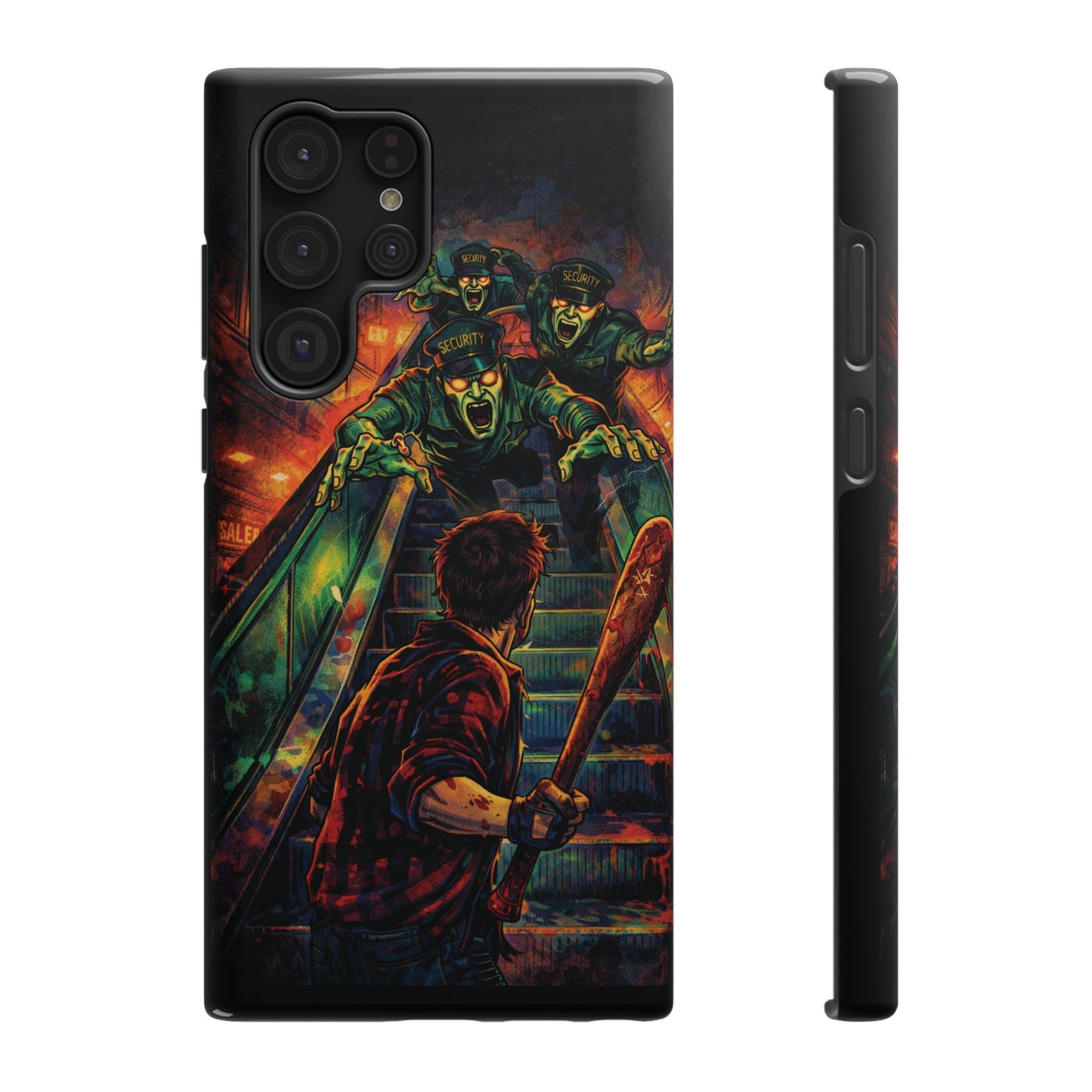 Horror Zombie Escalator Phone Case - Impact Resistant Protective Cover