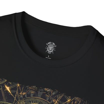 The Clockwork Oracle Floating Island Fantasy T-Shirt
