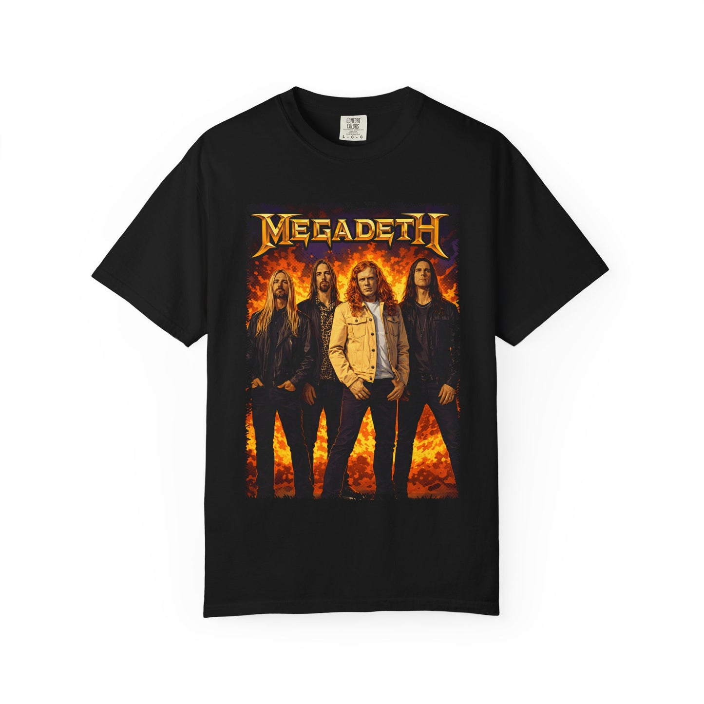 Vintage Megadeth-Style Rock Band T-shirt