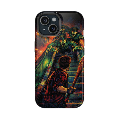 Horror Zombie Escalator Phone Case - Impact Resistant Protective Cover