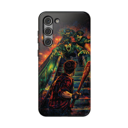 Horror Zombie Escalator Phone Case - Impact Resistant Protective Cover