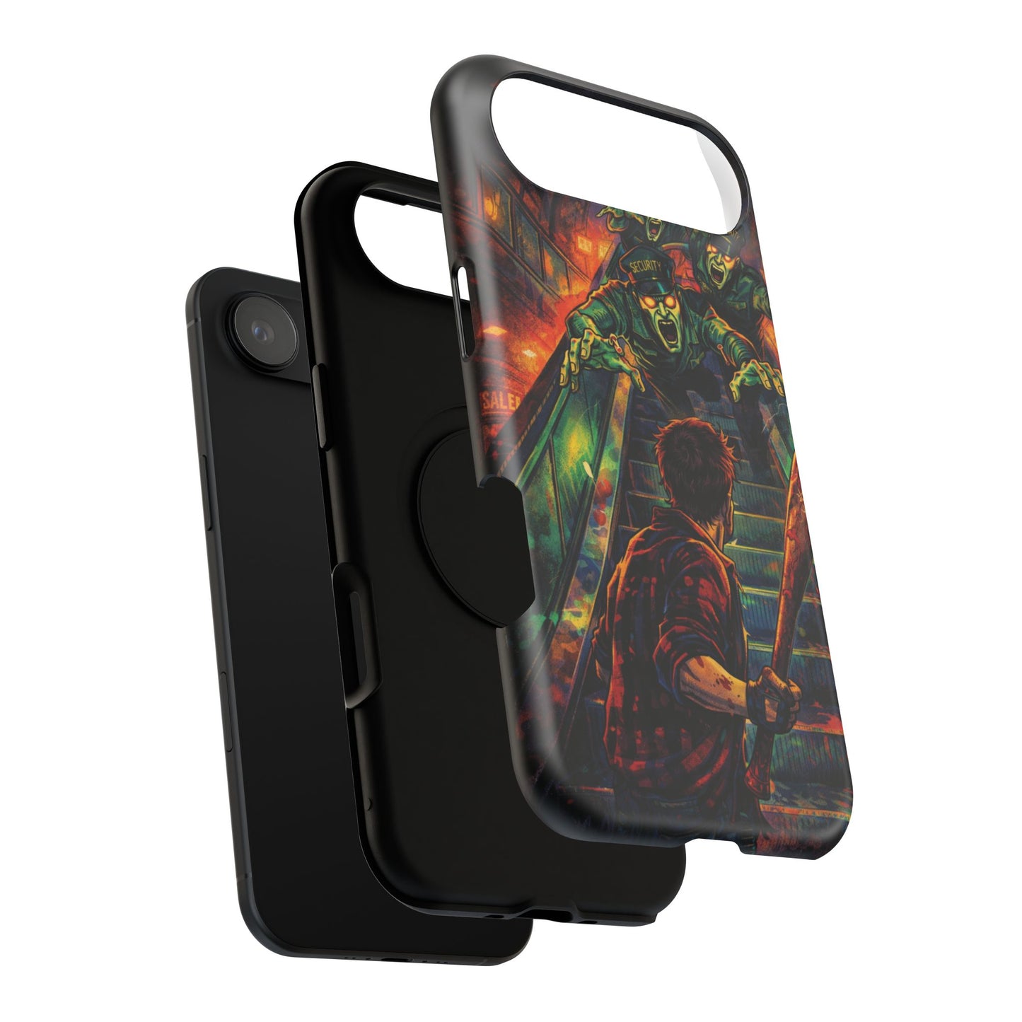 Horror Zombie Escalator Phone Case - Impact Resistant Protective Cover