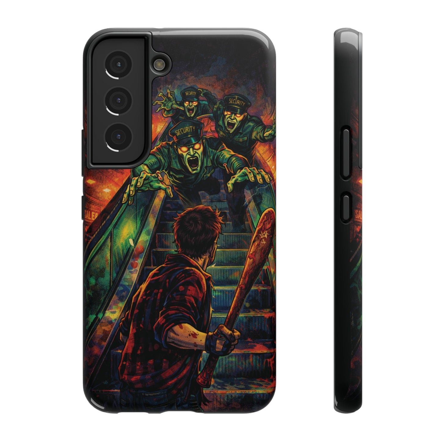 Horror Zombie Escalator Phone Case - Impact Resistant Protective Cover