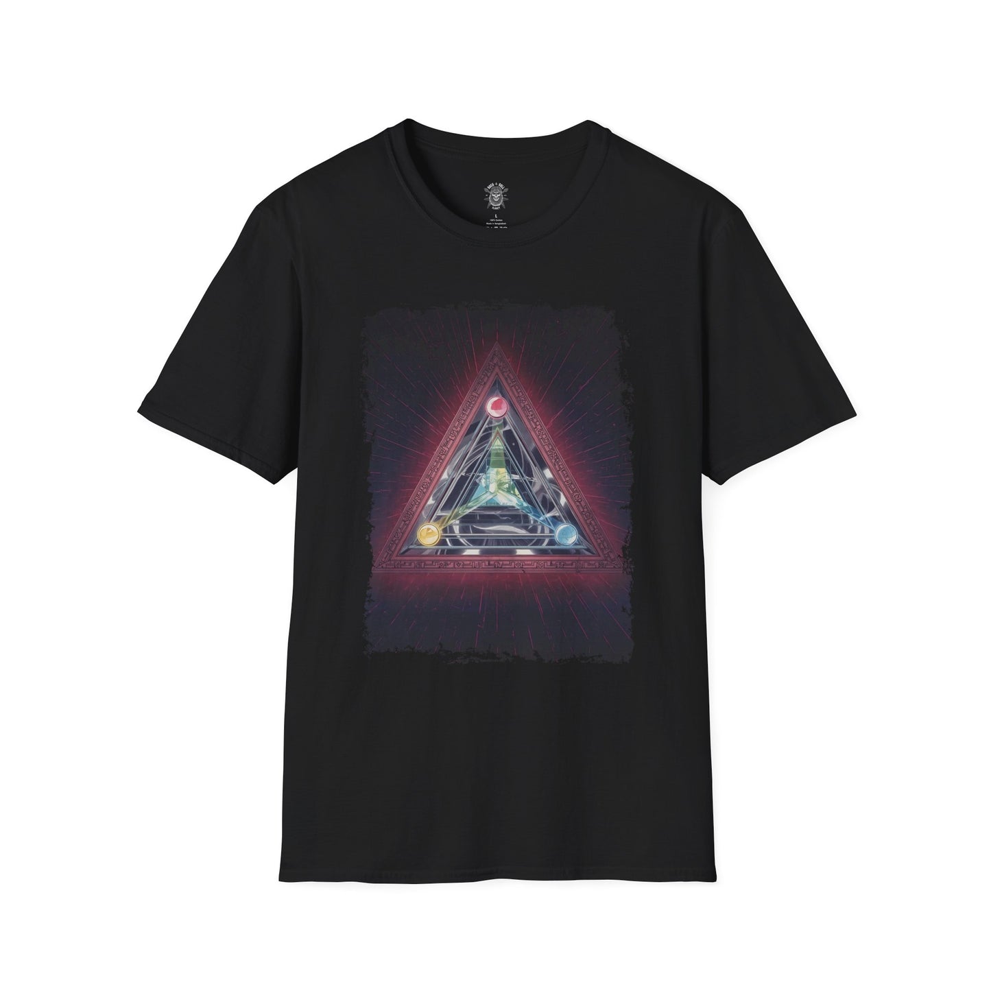 The Oracle’s Keystone T-Shirt – 80s Arcane Relic Comic Illustration