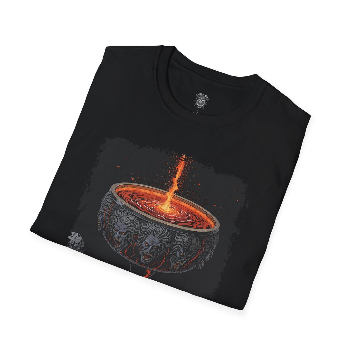 The Ember Chalice Ritual Fire T-Shirt – 80s Dark Fantasy Relic Illustration