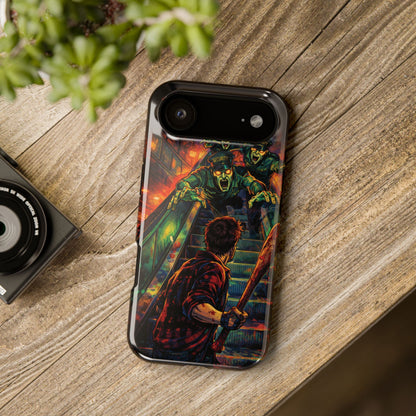 Horror Zombie Escalator Phone Case - Impact Resistant Protective Cover
