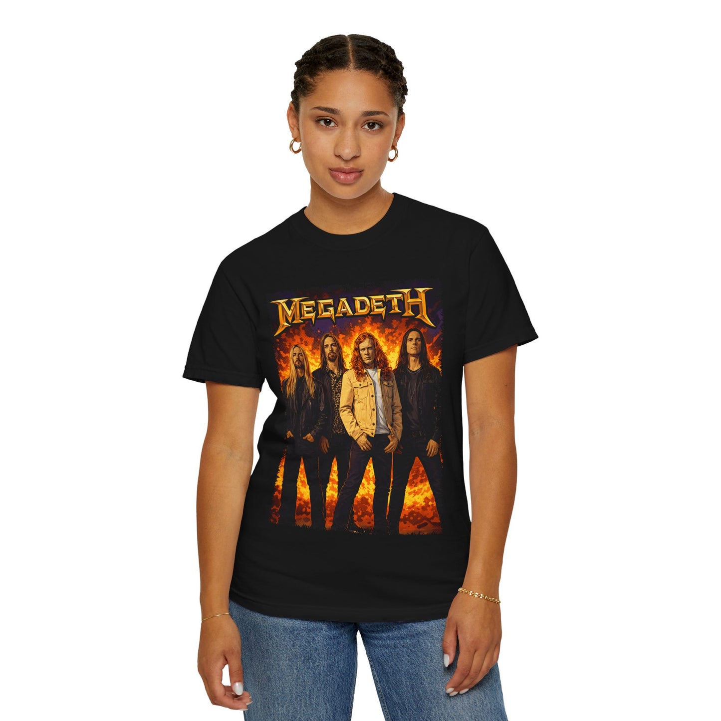 Vintage Megadeth-Style Rock Band T-shirt
