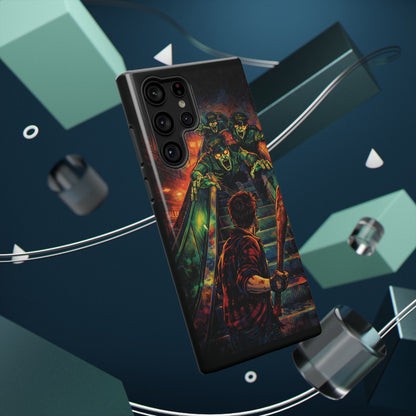 Horror Zombie Escalator Phone Case - Impact Resistant Protective Cover