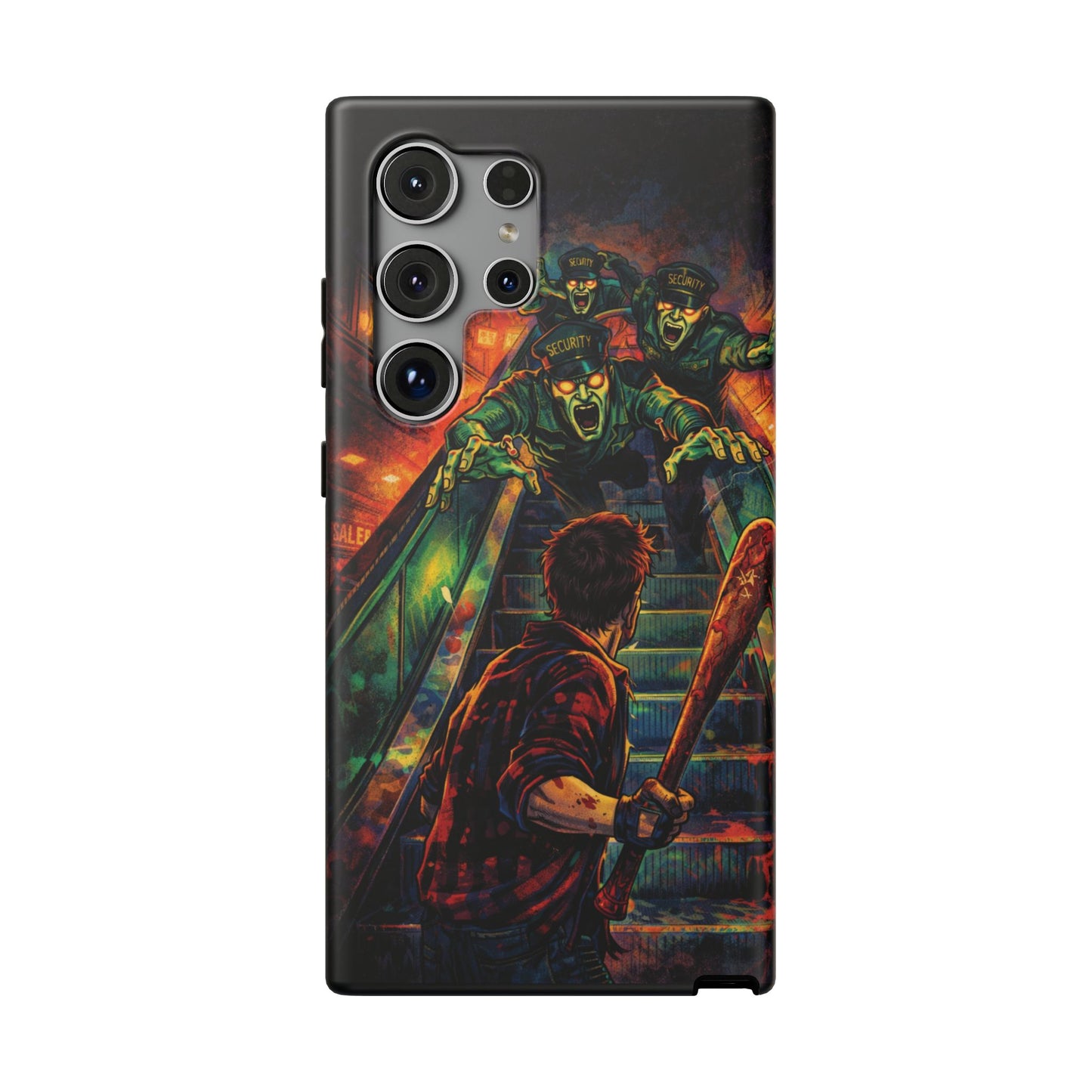 Horror Zombie Escalator Phone Case - Impact Resistant Protective Cover