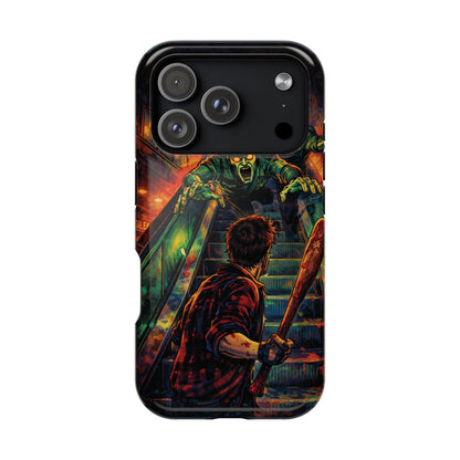 Horror Zombie Escalator Phone Case - Impact Resistant Protective Cover