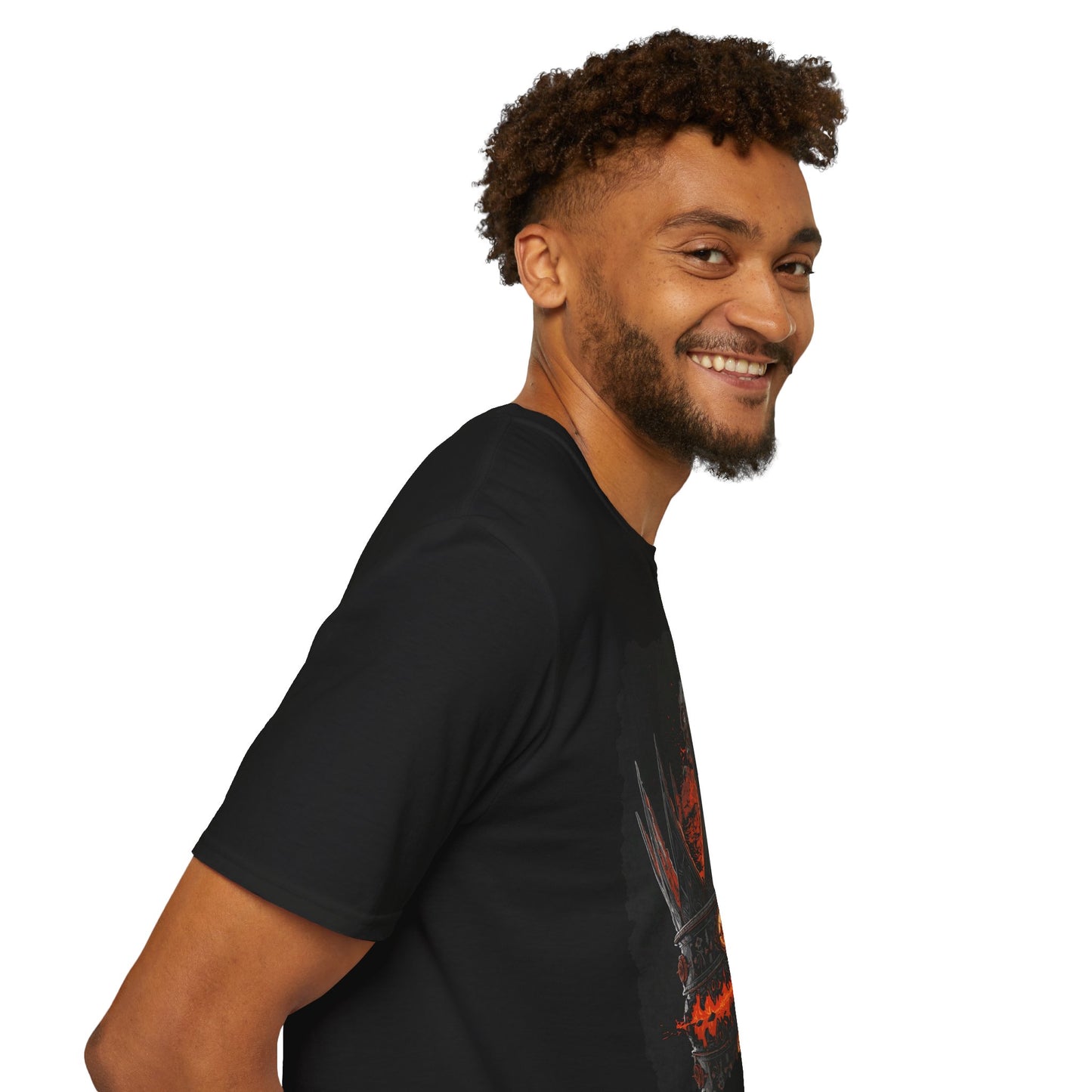 The Crown of Ashes Metal Tee — 80s Heavy-Metal Crown Graphic T-Shirt