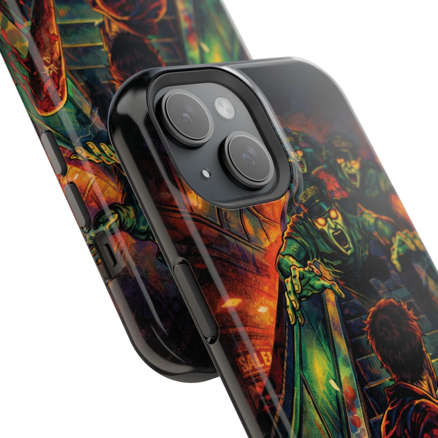 Horror Zombie Escalator Phone Case - Impact Resistant Protective Cover