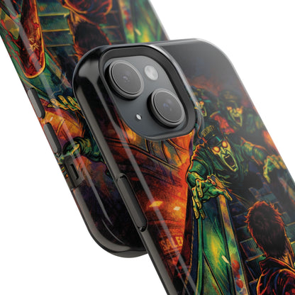 Horror Zombie Escalator Phone Case - Impact Resistant Protective Cover