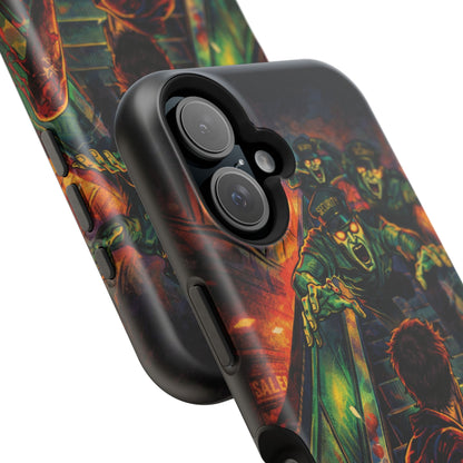 Horror Zombie Escalator Phone Case - Impact Resistant Protective Cover
