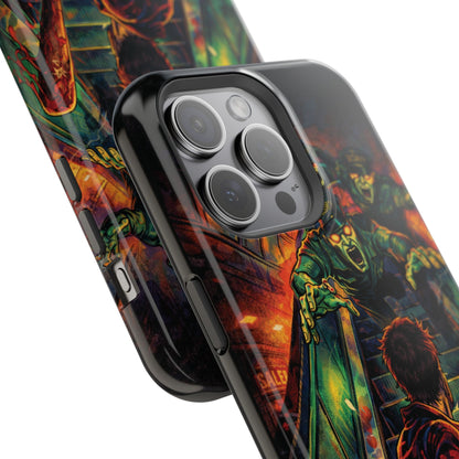 Horror Zombie Escalator Phone Case - Impact Resistant Protective Cover