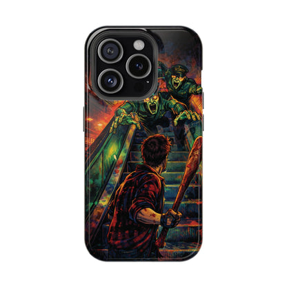 Horror Zombie Escalator Phone Case - Impact Resistant Protective Cover