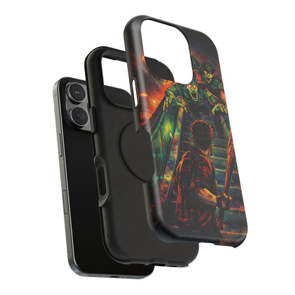 Horror Zombie Escalator Phone Case - Impact Resistant Protective Cover