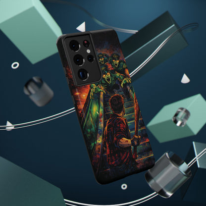 Horror Zombie Escalator Phone Case - Impact Resistant Protective Cover