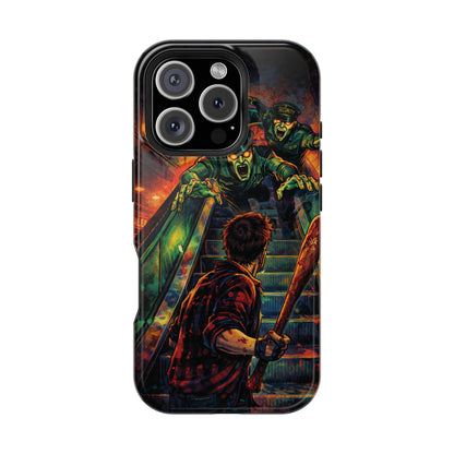 Horror Zombie Escalator Phone Case - Impact Resistant Protective Cover