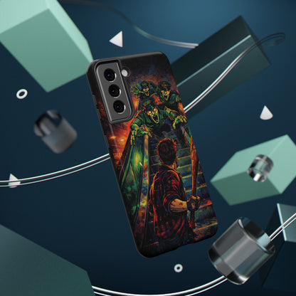 Horror Zombie Escalator Phone Case - Impact Resistant Protective Cover