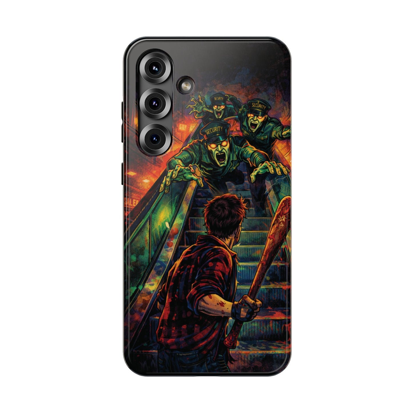 Horror Zombie Escalator Phone Case - Impact Resistant Protective Cover