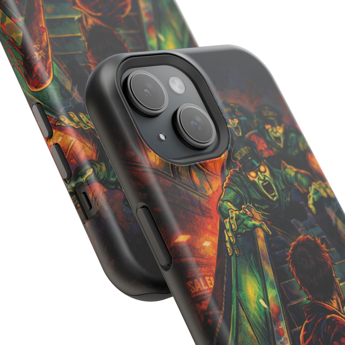 Horror Zombie Escalator Phone Case - Impact Resistant Protective Cover