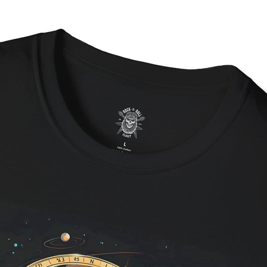 Astral Compass T-Shirt - Retro 80s Cosmic Artifact Tee