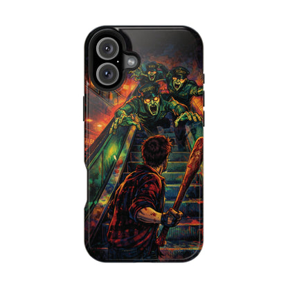 Horror Zombie Escalator Phone Case - Impact Resistant Protective Cover