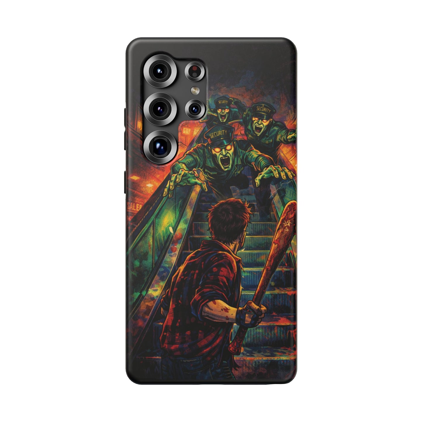 Horror Zombie Escalator Phone Case - Impact Resistant Protective Cover