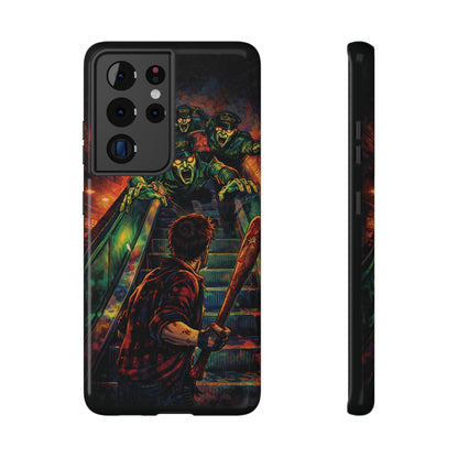 Horror Zombie Escalator Phone Case - Impact Resistant Protective Cover