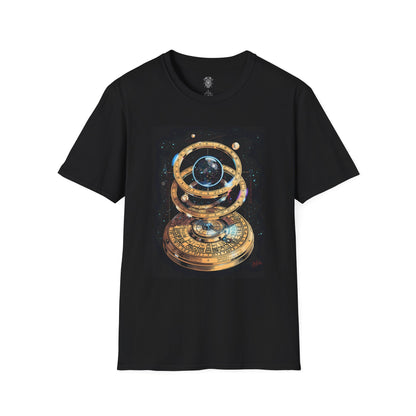 Astral Compass T-Shirt - Retro 80s Cosmic Artifact Tee