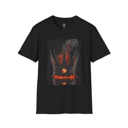 The Crown of Ashes Metal Tee — 80s Heavy-Metal Crown Graphic T-Shirt