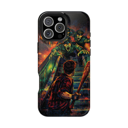 Horror Zombie Escalator Phone Case - Impact Resistant Protective Cover
