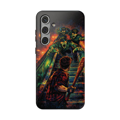 Horror Zombie Escalator Phone Case - Impact Resistant Protective Cover