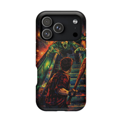 Horror Zombie Escalator Phone Case - Impact Resistant Protective Cover