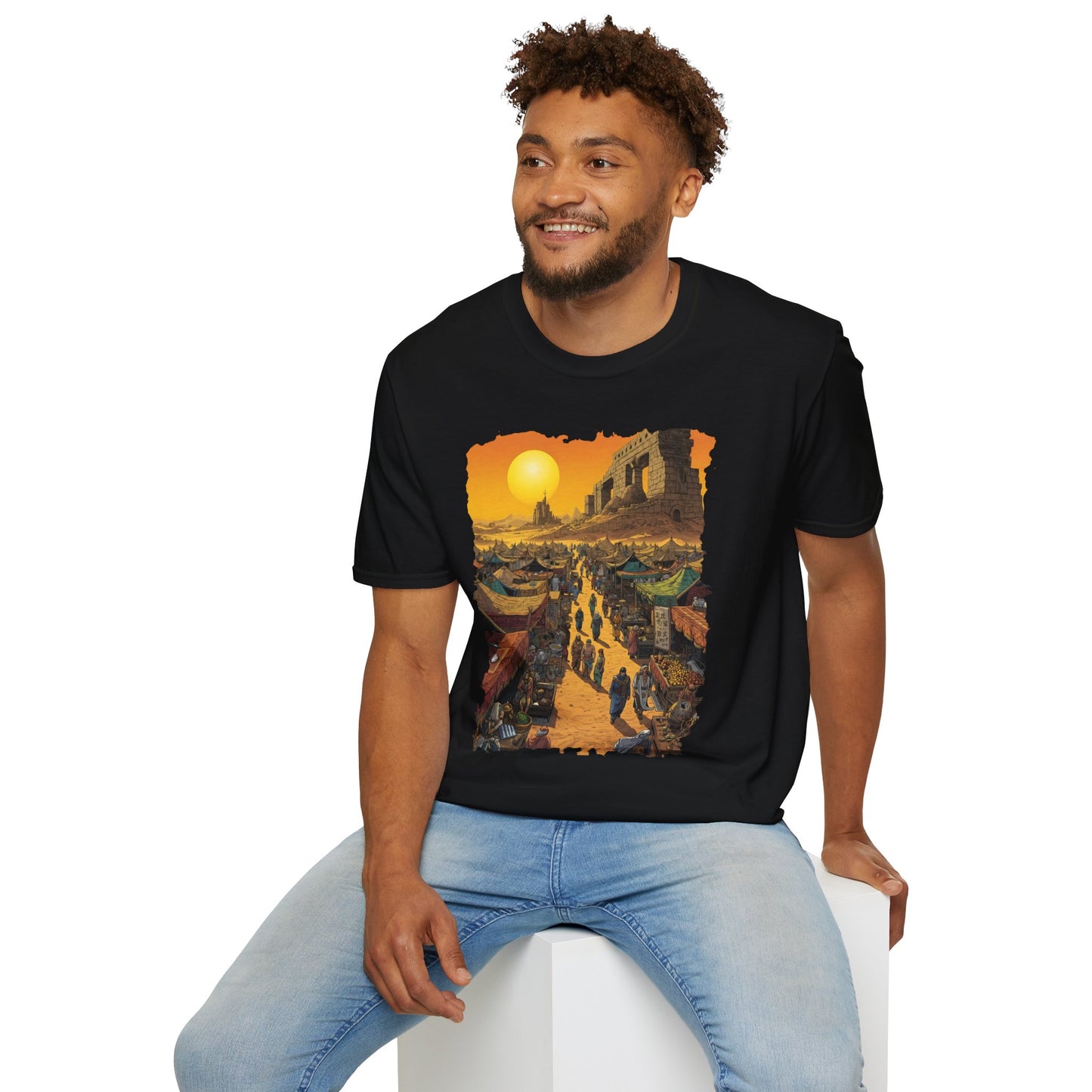 Desert Bazaar Adventure T-Shirt — The Desert Bazaar of a Thousand Worlds