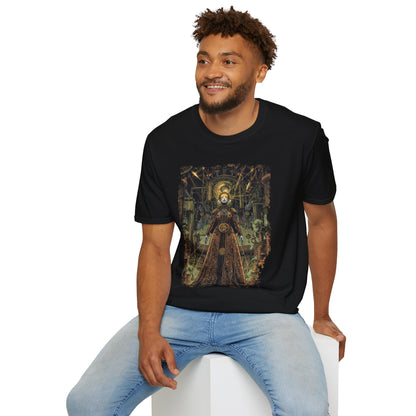The Clockwork Oracle Floating Island Fantasy T-Shirt
