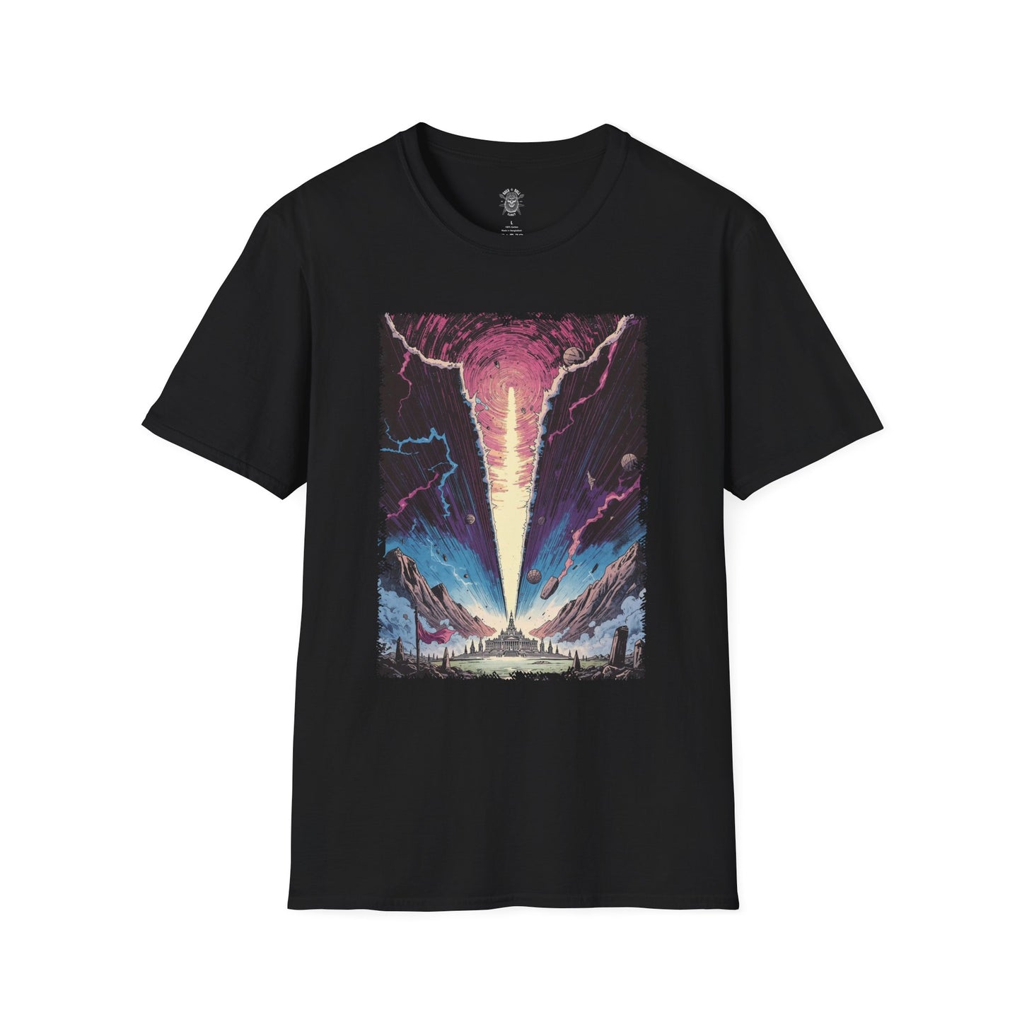 The Day the Sky Split Cosmic Horror T-Shirt - 80s Retro Rift Illustration