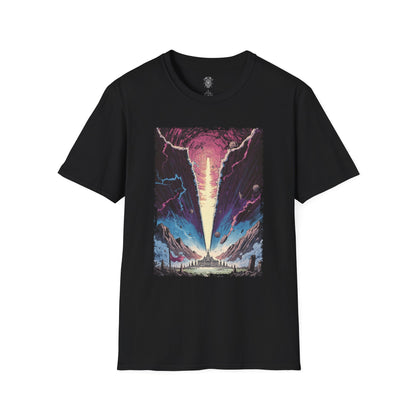 The Day the Sky Split Cosmic Horror T-Shirt - 80s Retro Rift Illustration
