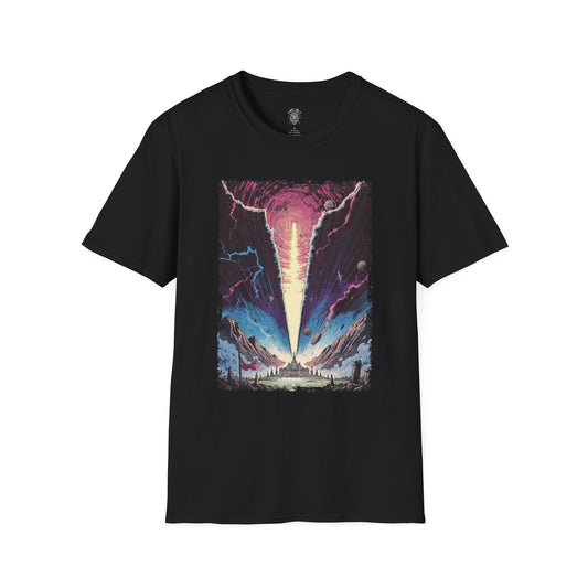 The Day the Sky Split Cosmic Horror T-Shirt - 80s Retro Rift Illustration